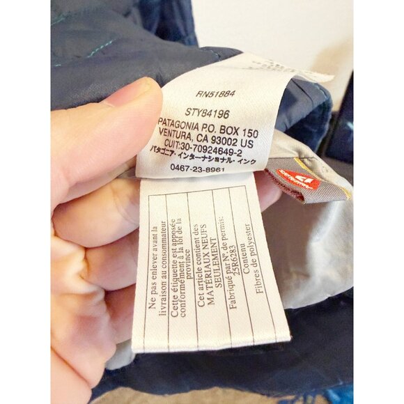 Patagonia Womens Nano Puff Bivy Pullover Insulated Hooded Half Zip Blue Medium - Picture 5 of 7